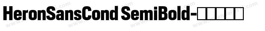 HeronSansCond SemiBold字体转换